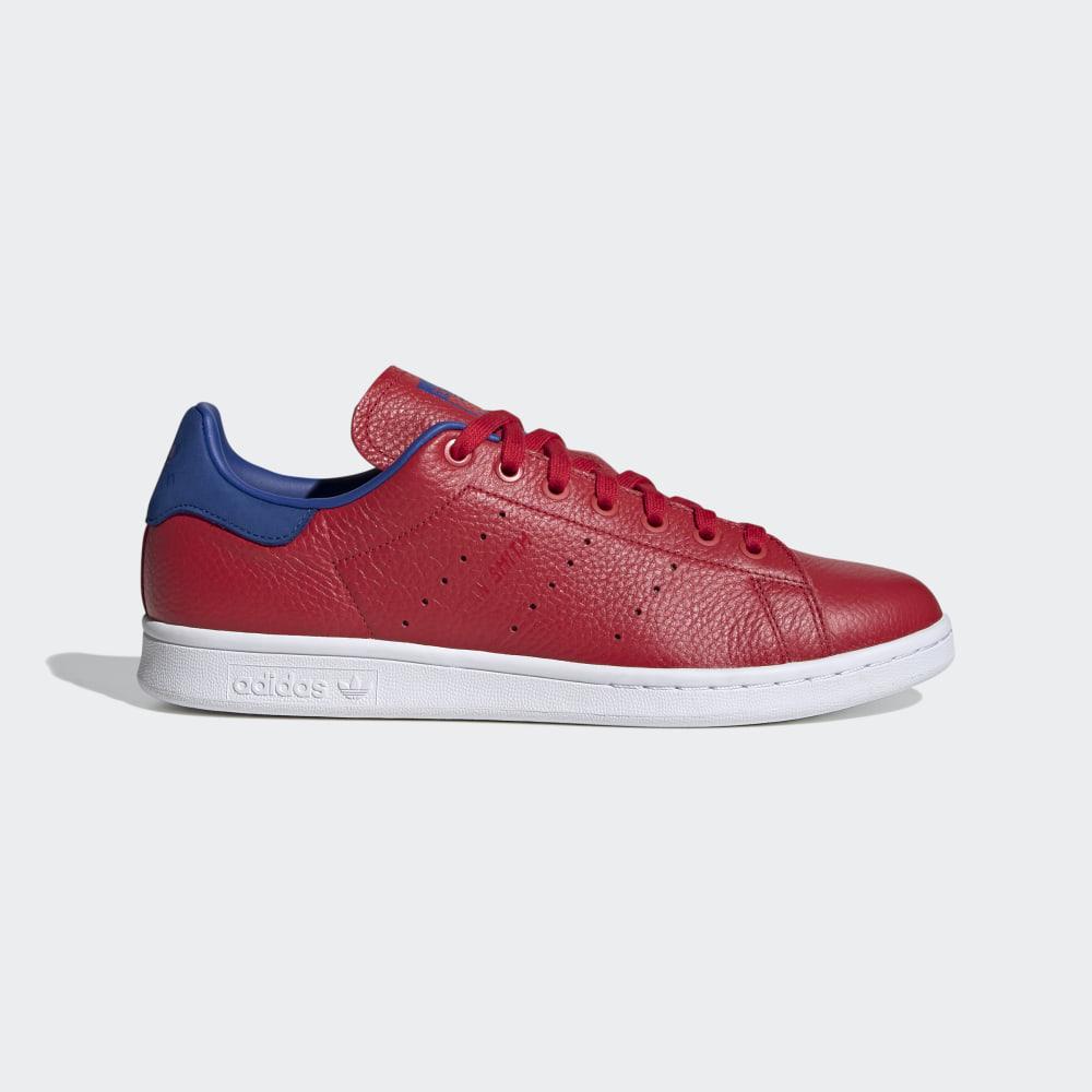 Adidas Men's Stan Smith Originals Shoes Deep Red/Royal Ireland FV3266